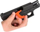 350PRCFPistol Chamber Safety Flag - Orange - 6 Piece Clamshell Resale Pack Supply