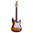 STG-003-3TS Aria Double Cutaway Electric Guitar - 3 Tone Sunburst For Cheap