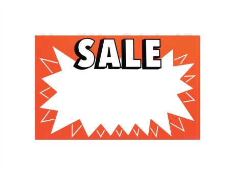 TA1182 Paper Sale Sign 11 x 7  ( 50 Pack) Supply