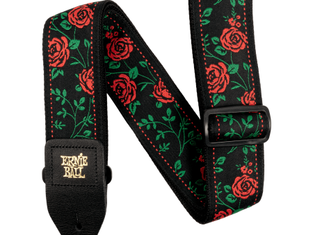 P05318 Ernie Ball Spanish Rose Classic Jacquard Guitar Strap Sale