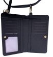 JPW2-BK Juli Cross Body Wallet and Phone Storage in Black Animal-Free Leather Online now