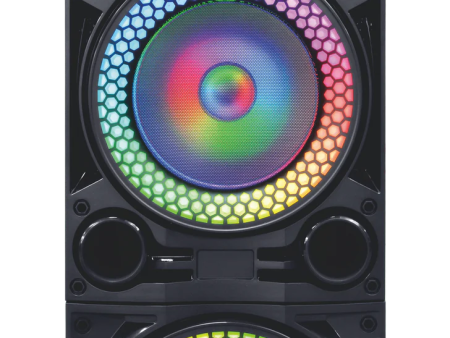 MPD10287B-BK Maxpower 10 X 2 Rechargeable Karaoke Speaker With Dancing Disco Ball In Black For Cheap