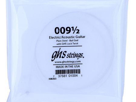 009.5 GHS .009-1 2 Plain Steel Electric   Acoustic Guitar String 12-Pack Online now