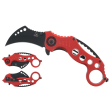 SG-KS3293RD Falcon 6-Inch Folding Knife Red With Black Blade Sale