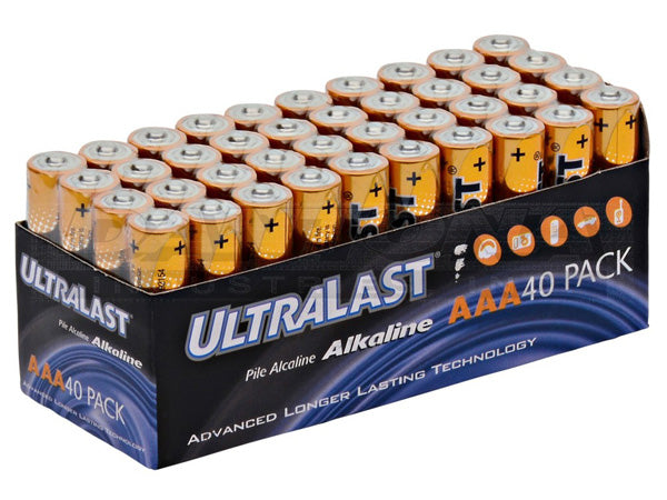 ULA40AAAVP Ultralast AAA Alkaline Bulk Pack 40 Pcs Supply