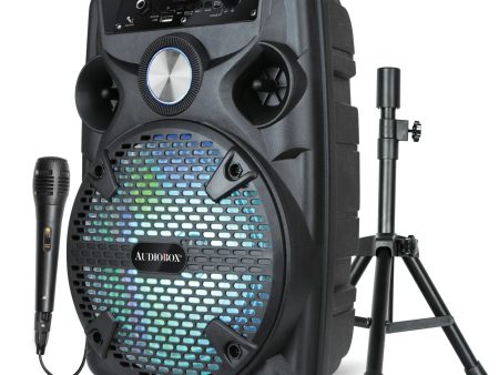 ABX-82S Audiobox 8 inch Portable Bluetooth PA Speaker with Tripod & Mic Online Hot Sale