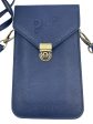 JPW1-BL  Juli Cross Body Phone Case- Clutch - Blue Animal Free Leather Online Hot Sale