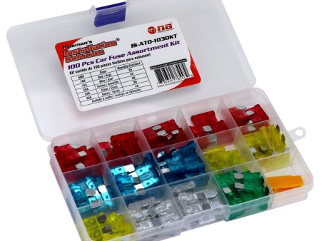 IS-ATO-1030KT Pipeman s 100-Piece ATO (ATC Size) Car Fuse Assortment Kit With Fuse Puller Fashion