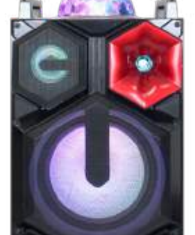 MPD1014B-BK Maxpower 10-Inch Rechargeable DJ Karaoke Speaker With LED Lights on Sale