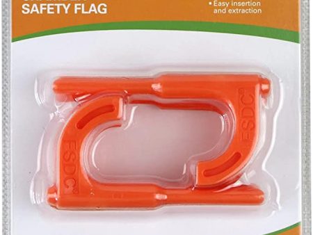 Rifle Chamber Safety Flag - Orange - 6 Piece Clamshell Resale Pack Sale