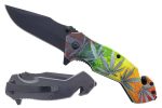 SG-KS1031MA3 8-Inch Weed Flag Handle Spring Assist Folding Knife Sale