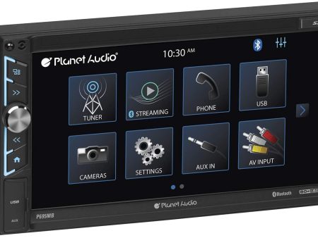 P695MB Planet Audio 6.95 Inch Digital Bluetooth Touchscreen Media Receiver Discount