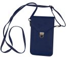 JPW1-BL  Juli Cross Body Phone Case- Clutch - Blue Animal Free Leather Online Hot Sale