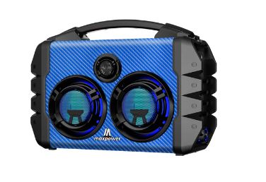 MPD578-BLU Maxpower Dual 5 Hi-Power Boom Box Blue Discount