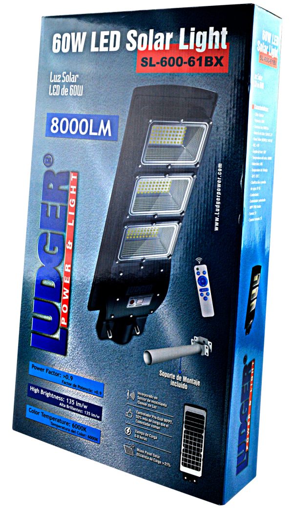 SL-600-61BX Ludger 8,000 Lumen Solar Outdoor Light Online Hot Sale