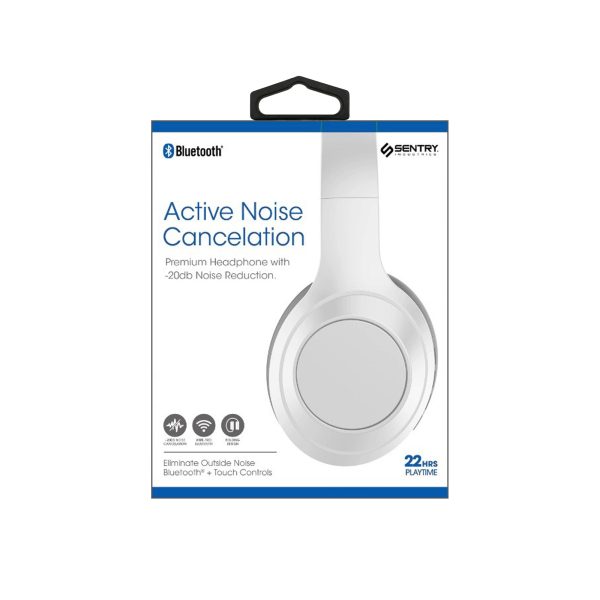 BTANDWH Sentry Noise Cancelling BT Headphone WHT Cheap