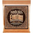 2546 Ernie Everlast Coated Phosphor Bronze Medium Light Acoustic Guitar Strings 12-54 Fashion