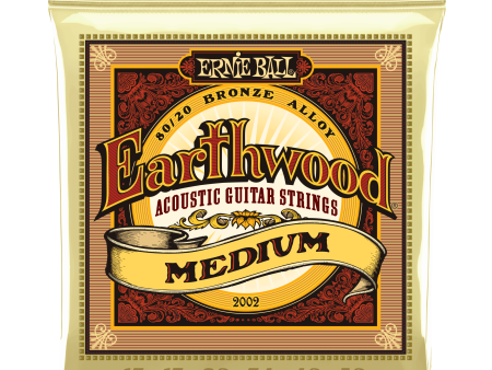 2002 Ernie Ball Earthwood 80 20 Bronze Medium Acoustic Guitar Strings 13-56 For Cheap