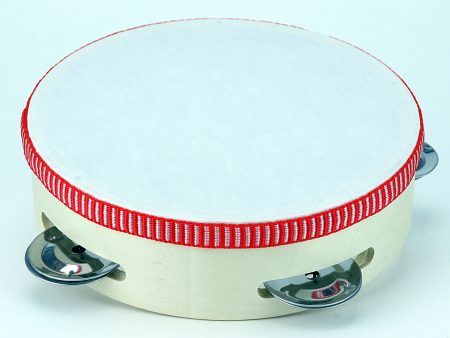 B306 Trophy 6 Inch Single Row Skin Head Tambourine For Cheap