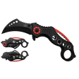 SG-KS3293BR Falcon Black 6-Inch Folding Knife With Black Blade - Red Accents Online