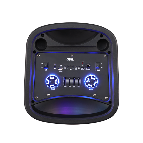 PBX-1020 QFX  2x10 Bluetooth Rechargeable Speaker With Mic Supply