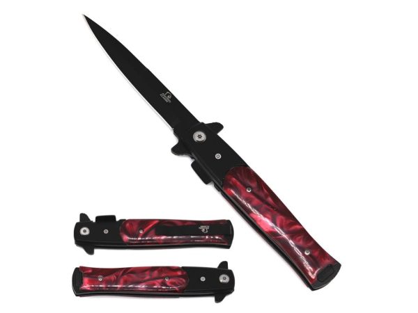 SG-KS1107BBD Black Blade Spring Assist - Burgandy Sale