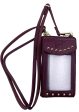 JPW2-BUR  Juli Cross-Body Wallet and Phone Storage in Burgundy Animal-Free Leather Cheap