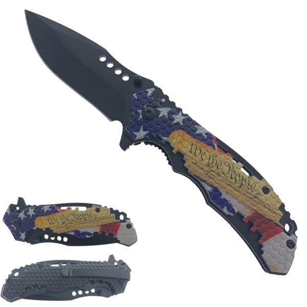 SG-KS1696WE 4.75 in Black Folding Knife We-People Discount