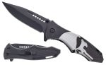 SG-KS1973SK 7.75 inch Overall Skull Design Folding Knife - Black Online Hot Sale