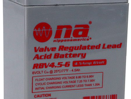 RBV4.5-6 Nippon America 6 Volt 4.5 Amp Feeder- Alarm Battery Online now