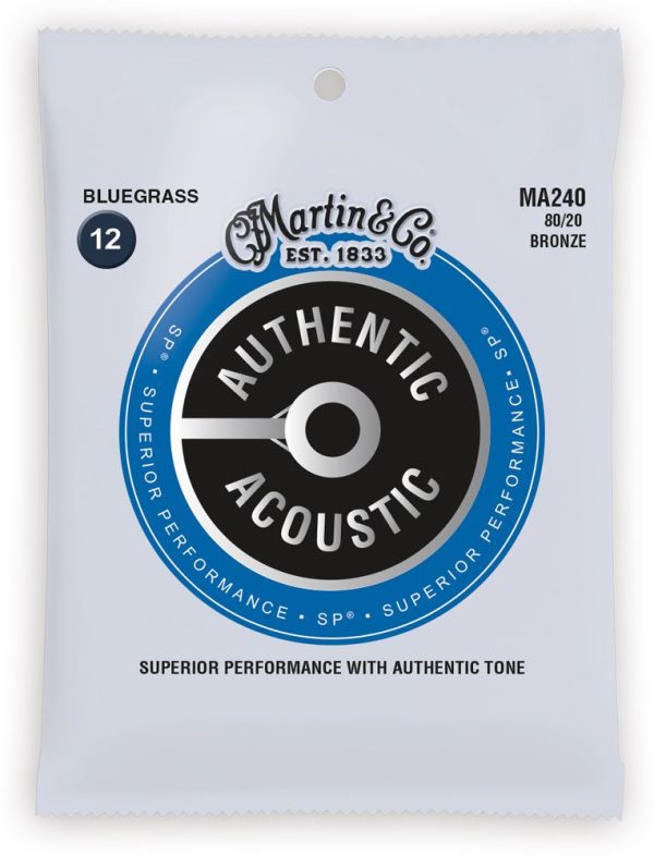 MA240 Martin Authentic 80 20 Bronze Bluegrass Acoustic Strings Cheap