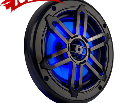 MFL-65WB Power Acoustik 6.5-In Waterproof Marine Coaxial Speakers w  Built-In LEDs Cheap