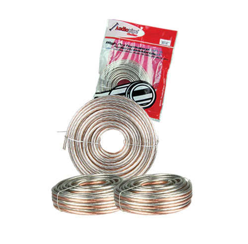 CABLE1650 AudioPipe 50ft 16 Gauge Speaker Wire - Clear Jacket With Copper And Silver-tone Conductors Discount