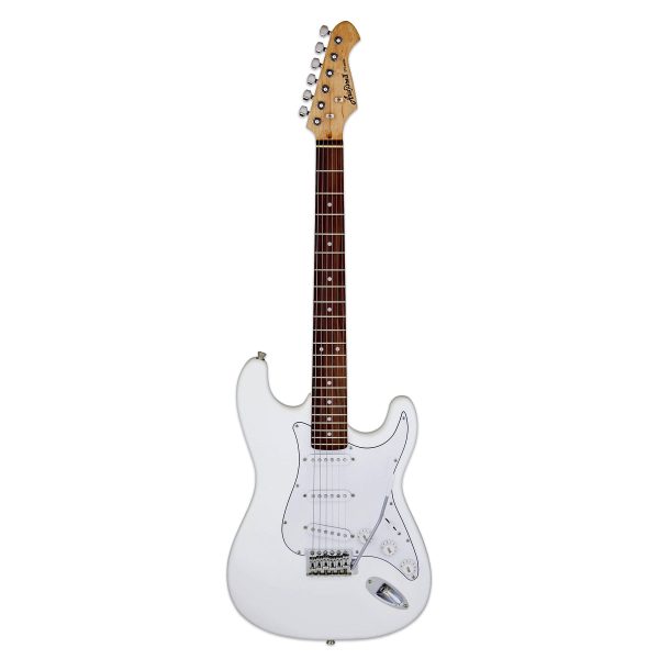 STG-003-WH Aria Double Cutaway Electric Guitar - White Online now