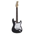 STG-003-BLK Aria Double Cutaway Electric Guitar - Black Online now