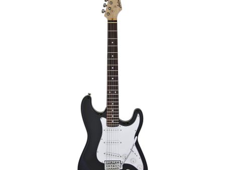 STG-003-BLK Aria Double Cutaway Electric Guitar - Black Online now