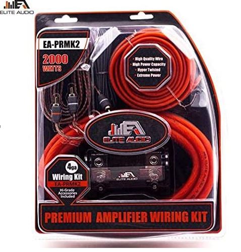 EA-PRMK2 Elite Audio Premium 4 Gauge Amp Kit With ANL Fuse For Cheap