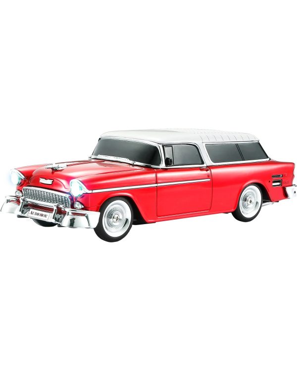 TRK-5500BTRED Audiobox Red 1955 Replica Car Retro Ride Rechargeable Bluetooth Speaker Discount