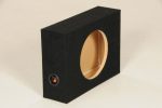 QP-SHALLOW12 SINGLE QPower Single 12  Sealed Shallow Mount Subwoofer Box Supply