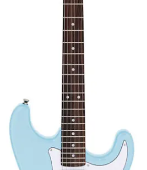 STG-003-SNBL Aria Double Cutaway Electric Guitar - Sonic Blue Online Hot Sale