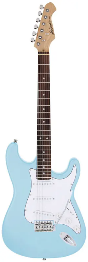 STG-003-SNBL Aria Double Cutaway Electric Guitar - Sonic Blue Online Hot Sale