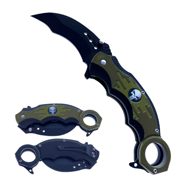 SG-KS1682BK Falcon Karambit Spring Assisted Tactical Fighting Knife Fashion