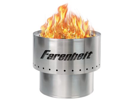 FP-FLAME17 Farenheit Smokeless 17.5 Inch Portable Stainless Steel Fire Pit For Discount