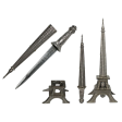 KCC401 Eiffel Tower Hidden Dagger 15.5 inch Online Hot Sale