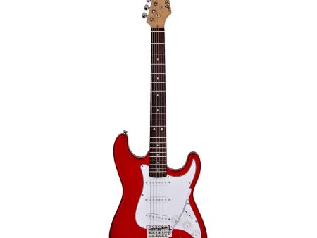 STG-003-CAR Aria Double Cutaway Electric Guitar - Candy Apple Red Online