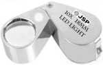 L058 Loupe Chrome lighted 10 x Loupe 21 MM For Sale