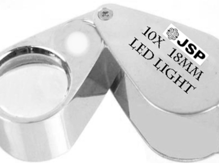 L058 Loupe Chrome lighted 10 x Loupe 21 MM For Sale