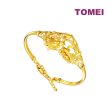 TOMEI Dragon and Phoenix Bangle, Yellow Gold 916 Supply