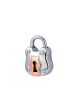 TOMEI Love Lock Collection Rose Beary Pendant, White Gold 750 Cheap