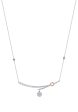 TOMEI Diamond Necklace, White+Rose Gold 750 For Discount